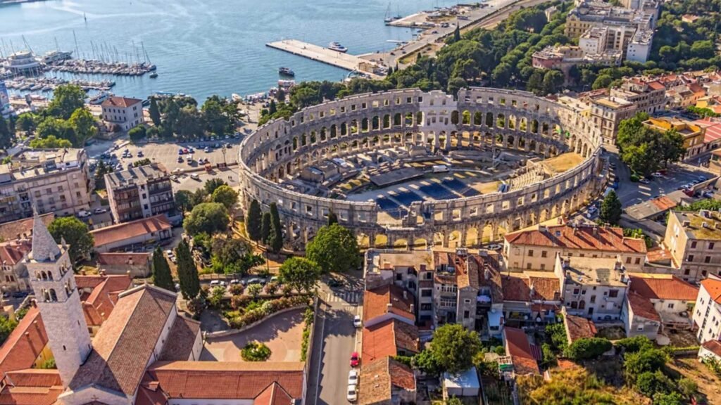 Discover Pula's remarkable Roman heritage, crystal-clear Adriatic coastline, and vibrant Mediterranean atmosphere. Travel Croatia with confidence using Roam Pass Europe.