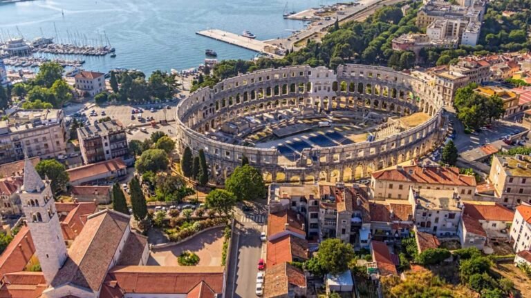 Discover Pula's remarkable Roman heritage, crystal-clear Adriatic coastline, and vibrant Mediterranean atmosphere. Travel Croatia with confidence using Roam Pass Europe.