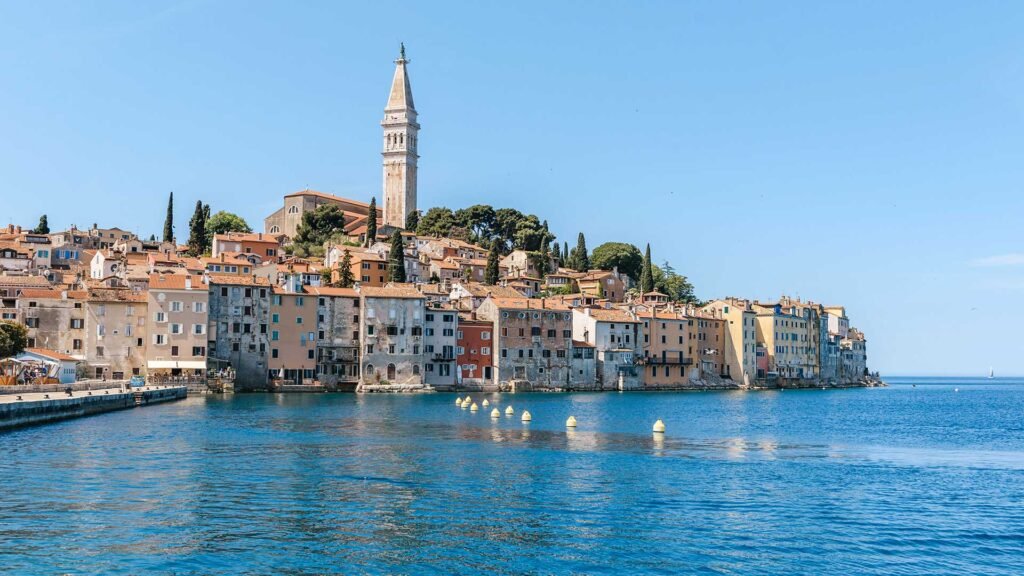 Discover Rovinj's colorful harbor, historic old town, and beautiful Adriatic coastline. Stay connected across Croatia and Europe with Roam Pass Europe.